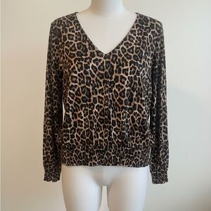 Michael Kors Leopard Print Blouse